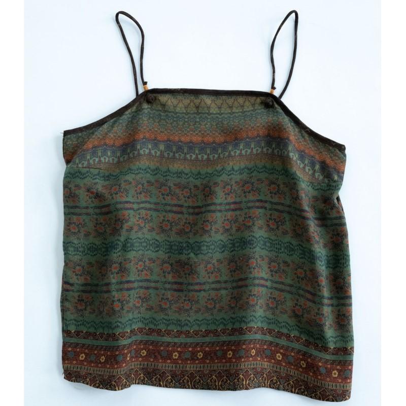 Johnature Women Vintage Print Floral Camis Summer Chinese Style Women Clothes Soft High Quality Camis