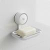 Double Layer Soap Holder Detachable Design Suction Cup Dish Quick Draining for Shower, Kitchen