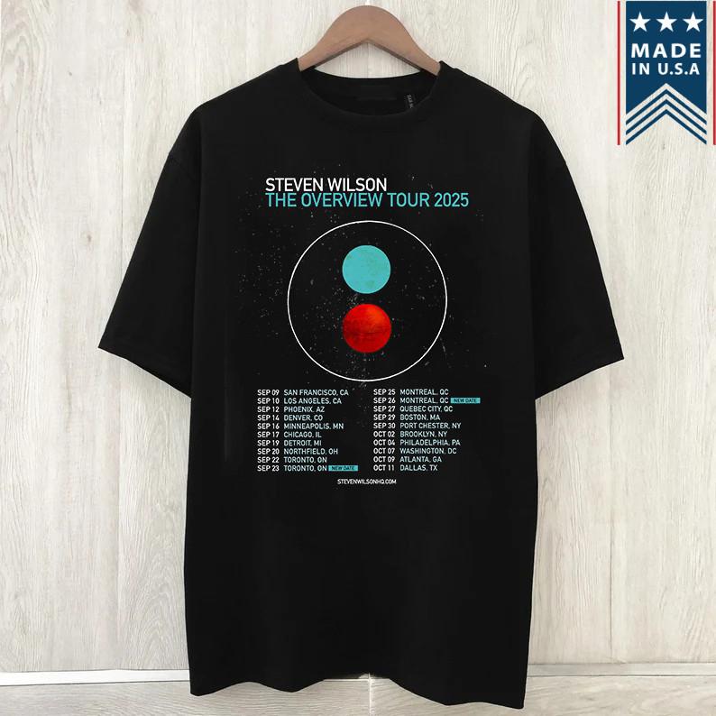 Steven Wilson The Overview North American Tour T Shirt Full Size S5XL Unisex T-Shirt XXL