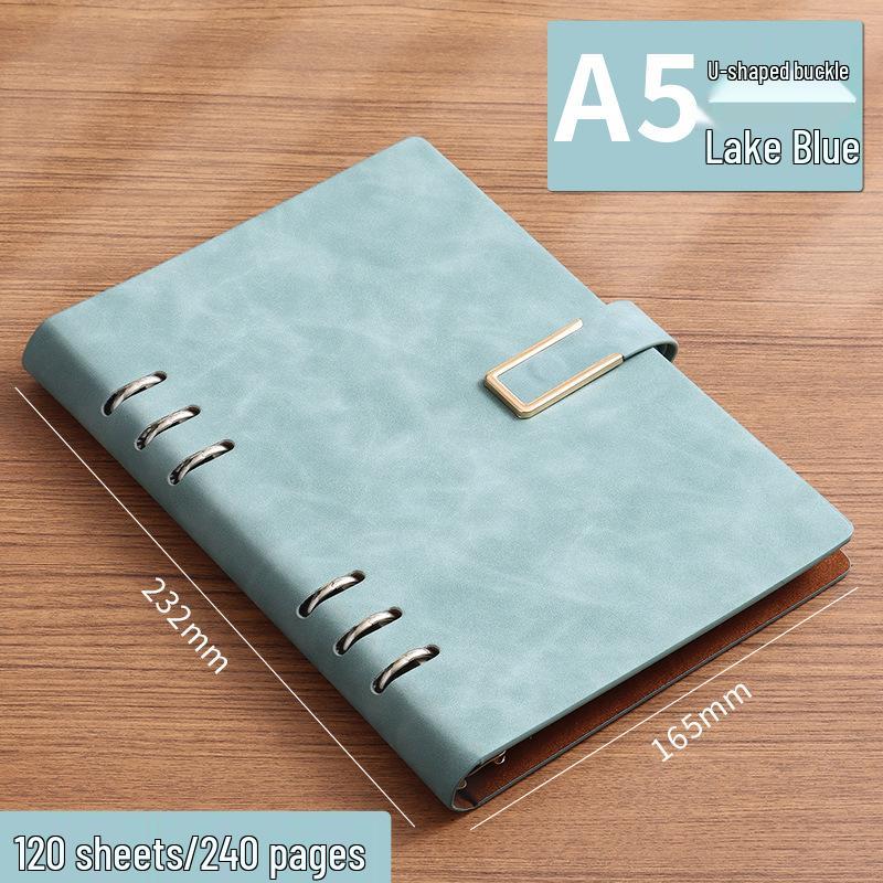 Customizable Simple Business Loose-Leaf Notebook Binder with Printable Logo