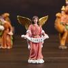 Christmas Nativity Figurines Resin Nativity Scene Statue with Stable Holy Family Statue Table Centerpieces Home Decors