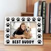 Dog 4x6 Picture Frame, Pet Photo Frame, Dog Mom Dad Lovers Owner Gifts for Women Men, Pet Lover Gifts, Best Buddy Wooden Picture Frames for Wall or