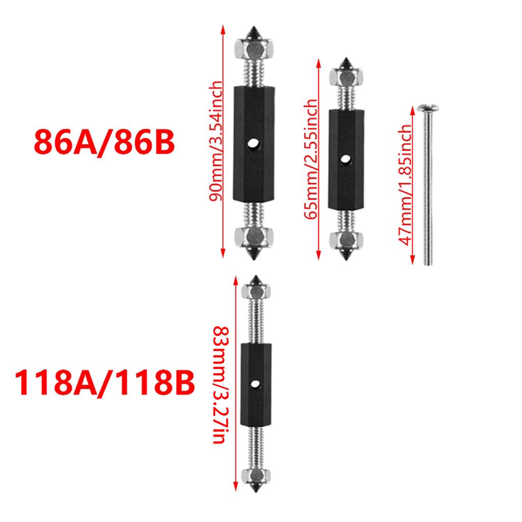 10Pcs Adjustable Cassette Screws Support Rod 86/118 Type Cassette Repair Device Wall Electrical Box Screw Tool Enduring