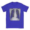 Skelett Brustkorb Röntgen Herren T-Shirts Lässige T-Shirts Kurzarm O-Ausschnitt T-Shirt Baumwolle Große Größen Oberteile