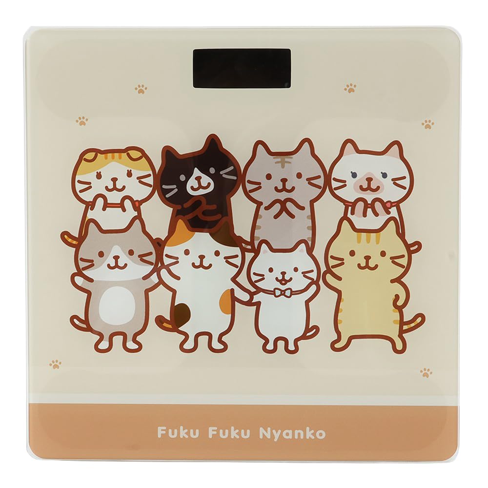 Digital Health Automatic Simply Step Stylish and Cute Room Temperature Auto Reinforced Safety Cat Design by Hapins Scale, Power-On/Off, On, Design,
