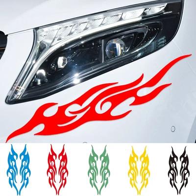 Nálepka na auto Upravené plameny Nálepky na auto Nárazník Kapota Zpětné zrcátko Kryt hlavy Nálepky Kryt Škrábance Motocyklové obtisky