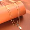Lucky Double Evil Eye Necklace for Women Chain Turkish Eye Pendant Necklace For Girls Party Jewelry Gift