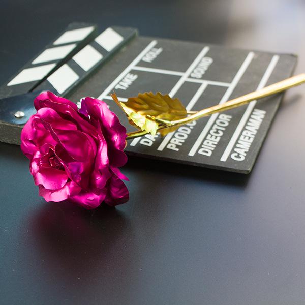 24K Gold Foil Rose Flower Valentine's Day Gift Box