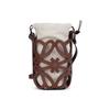 Anagram Borsa a Secchiello Classica Vuota in Pelle con Tagli Marrone Beige da Donna Borsa a Spalla C922Y62X02-3892