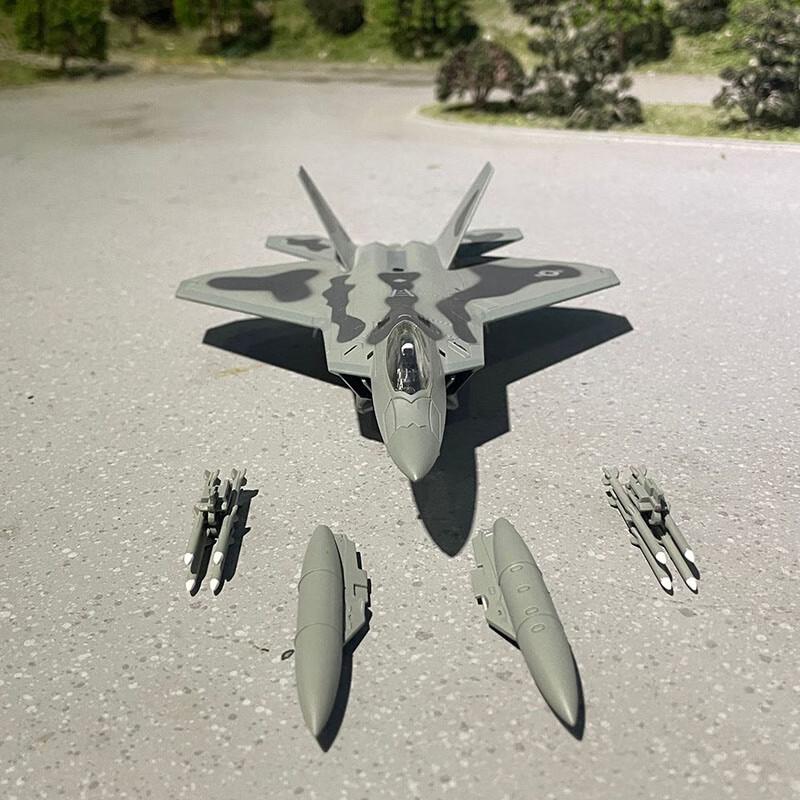 Junshi F-22 Raptor Fighter Jet Model (1:100 Scale)