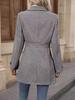 2026 Spring/Fall Mid-Length Elegant Woolen Coat with Lapel Button and Slim Fit Design