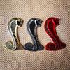 1Pc Metal Snake adder Badge Sticker Car Front Grille Side Fender Rear Trunk Emblem Decal Styling Accessories