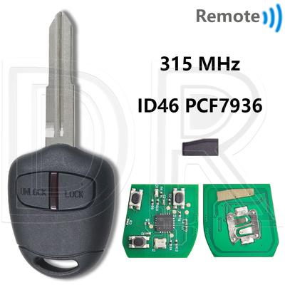 Great ID46 PCF7936 315/433MHz MIT8/MIT11 Car Remote Control Key For Mitsubishi Outlander ASX Lancer Triton Lama Pajero Shogun
