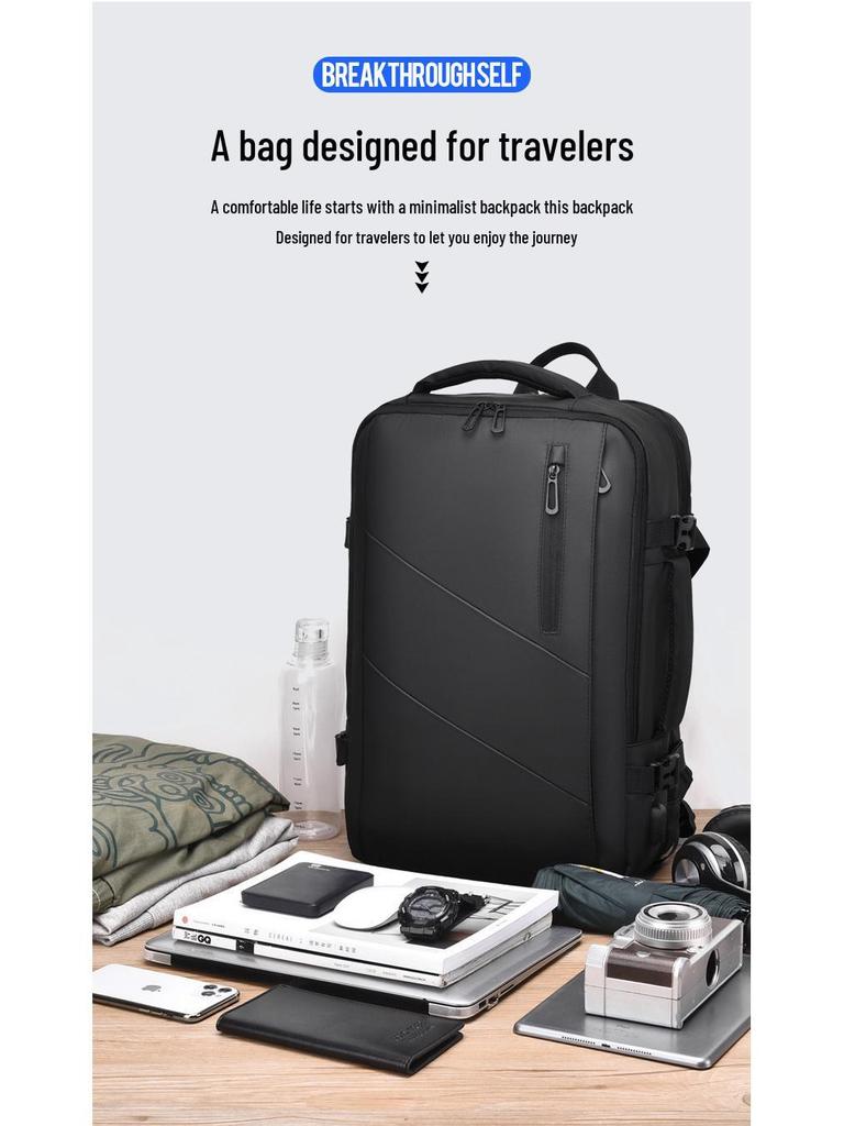 Men's Large Capacity Travel & Business Backpack for Commuting and Short-Distance Trips