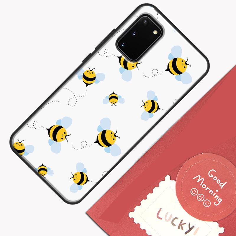 Bee Bumblebee Pattern Phone Case For Samsung Galaxy S25 Ultra S20 S21 S22 S23 S24 Plus S9 S10 S24 FE Cover Shell