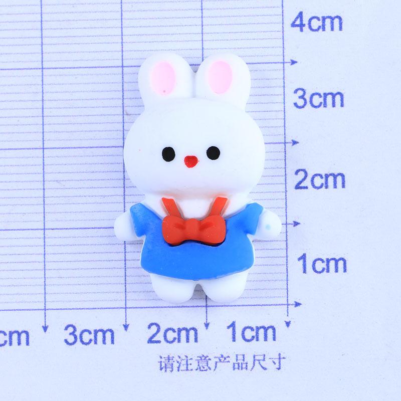 10Pcs New Cute Mini Cartoon Rabbit, Flat Back Resin Cabochons Scrapbooking DIY Jewelry Craft Decoration Accessorie