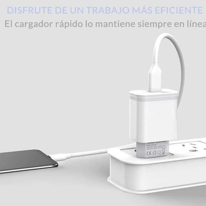 Power Adapter - USB-C - 20W - PD 3.0 Fast Charging - 2M Cable - Compatible iPhone 13