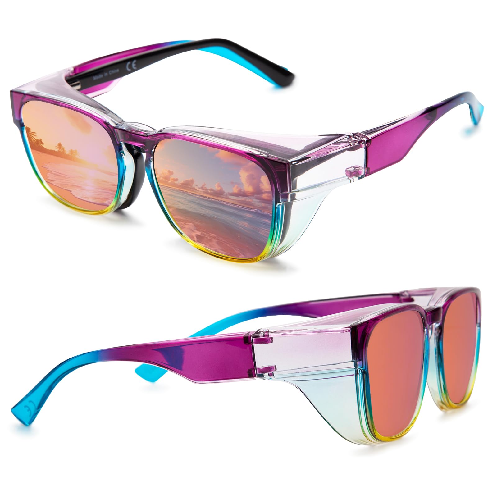 

JO Легкие солнцезащитные очки для стрельбы UV Сенная лихорадка Радужные цвета Очки, Мужские, Спорт, Гольф, Бег, Бейсбол, Мотоцикл, Ветрозащитные, Пешие прогулки,