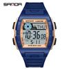 Sanda 2225 Luxury Men's Digital Watch Multi Functional Night Light Calendar Stopwatch Fashion Men's Sports Watch Reloj Hombre
