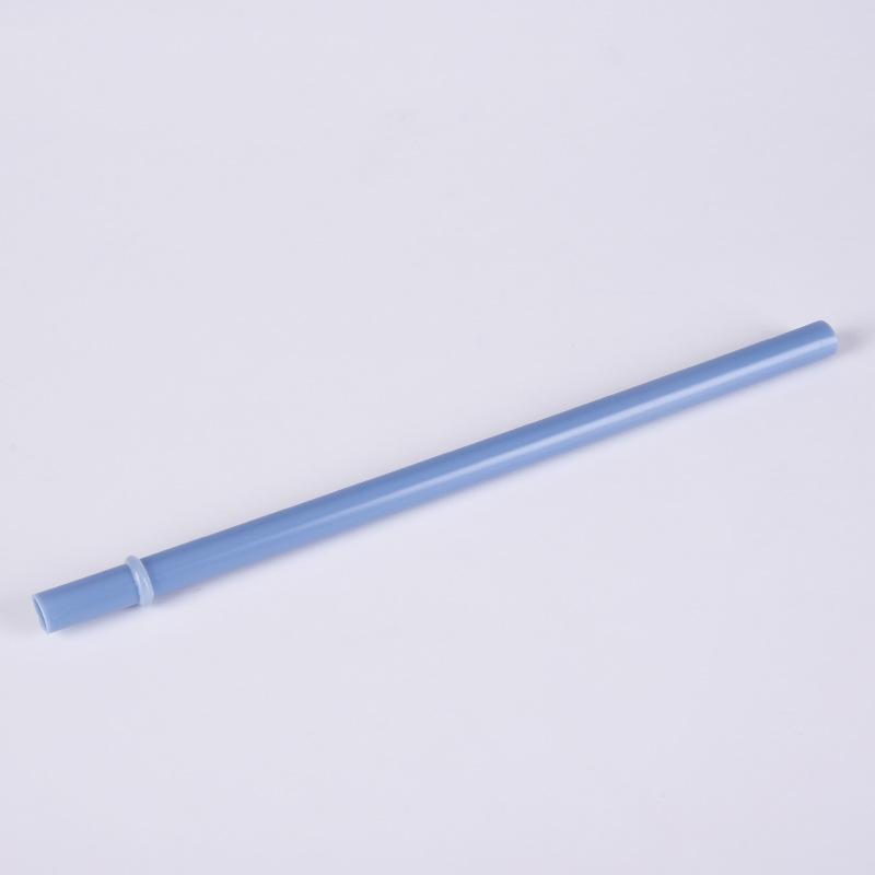 12Mm Aperture Straw Multi-Color Solid Color Plastic Cup Accessories Pp Straw Non-Disposable Straw With Ring