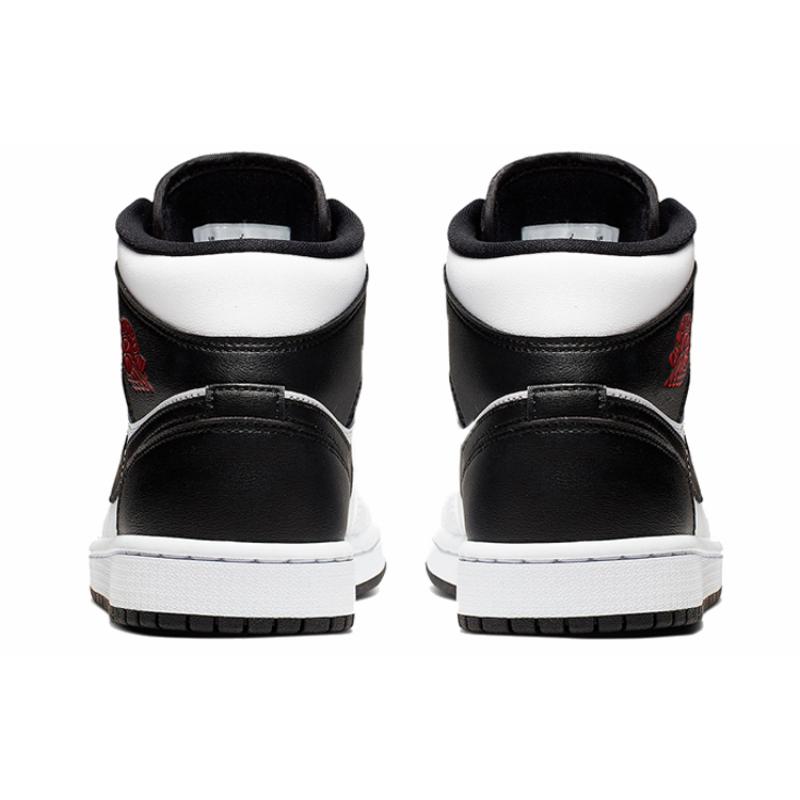 Air Jordan 1 Mid 'White Black' Women's Jordan BQ6472-101