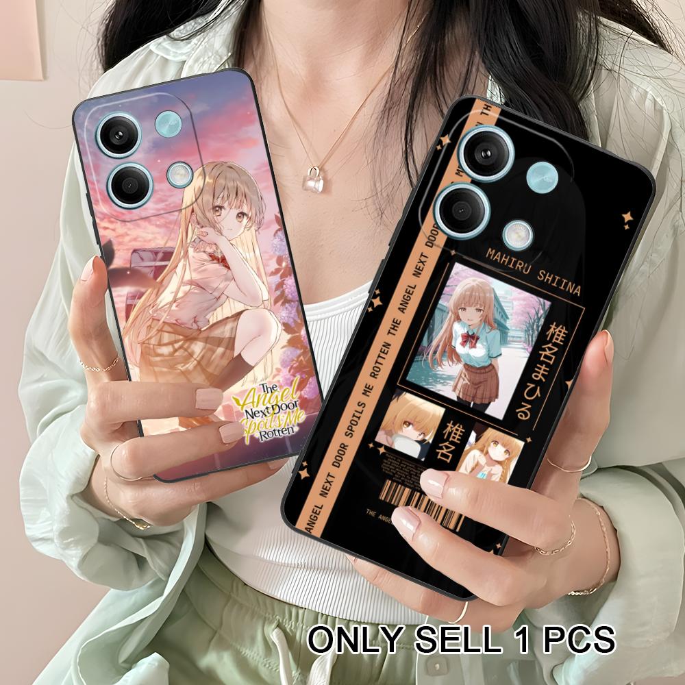 Angel Mahiru Shina Phone Case for Xiaomi Redmi Note 14 13 12 11 S Pro Plus 4G 5G Soft TPU Shockproof Cover
