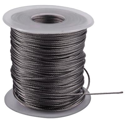 A96I- Hoisting Lifting 7X7 1Mm Dia Stainless Steel Flexible Wire Rope 177Ft