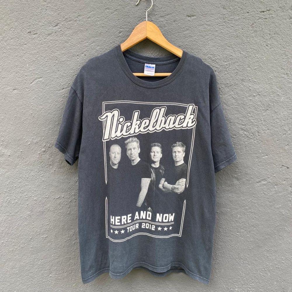 Nickelback Here And Now Tour 2012 Black Unisex Tshirt Reprint S5XL KH6824 S