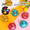 Luminous Duck Toy LED Light Up Glow Toy, Glitter Flashing Yellow with Squeaky Soft Lamp Sound, Stress Relief Sensory for Kids, Bath Party Gift