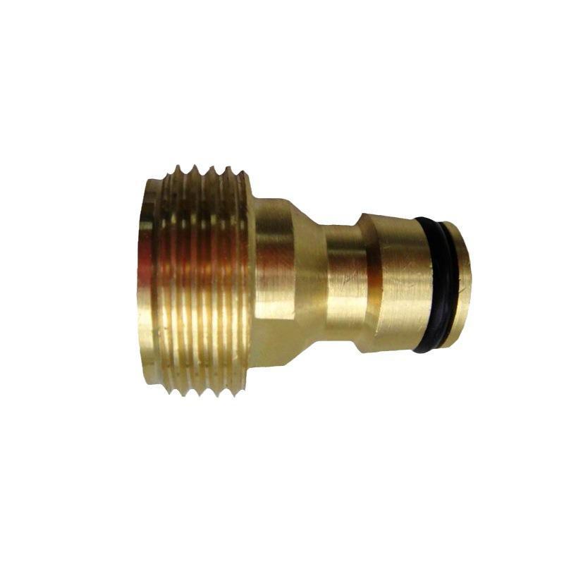 Copper 6-Point Quick Connect Faucet Adapter for Car Wash Hose