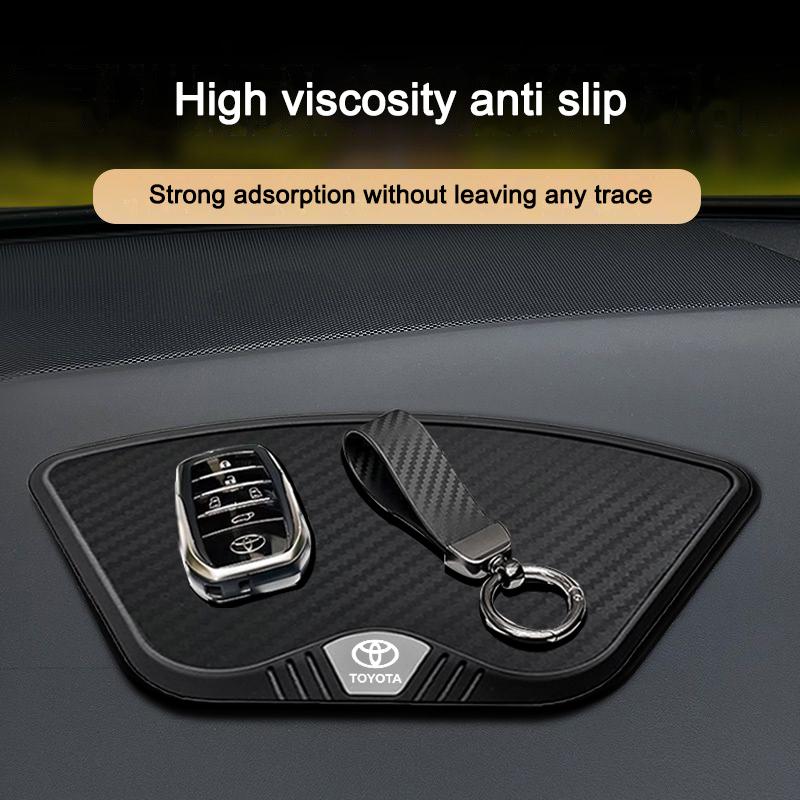 For Toyota Rav4 Prado Corolla Avalon Highlander Tacoma Hilux Silicone Pad Toyota Prius Modification Central Control AntiSlip Pad