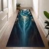 3D Wasserfluss Teppichmatte Rutschfester Teppich Heimdekoration Leuchtender Strom Blaue Illusion Muster Bodenmatte für Flur Wohnzimmer