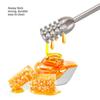 Honey Stick 15.5cm 304 Stainless Steel Fluted Design Easy Cleaning Honey Mixing Stick Coffee Stirrer Stirring Sticks