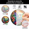 NEW Acrylic Painted Hummingbird Pendant Bird Floral Pattern Suncatcher Round Wreath Porch Window Outdoor Patio Hanging Ornaments