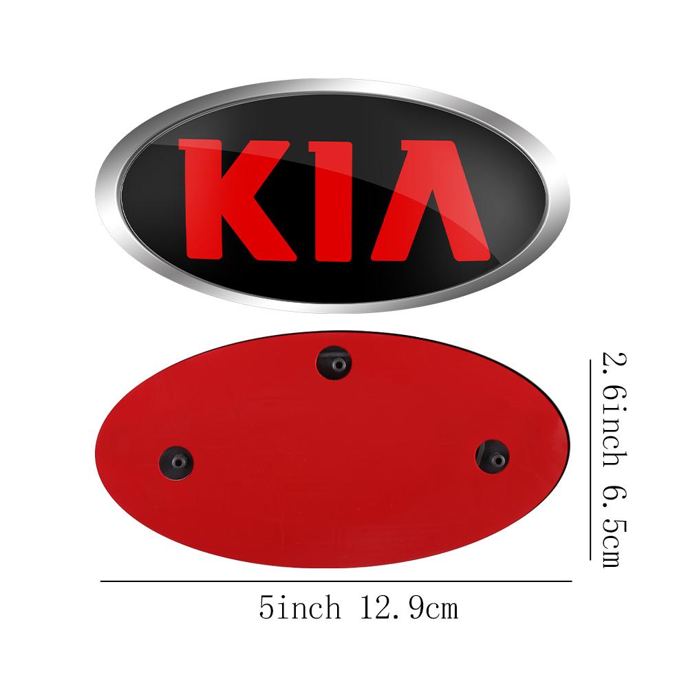 VLTR3 For KIA Sportage Ceed Sorento Cerato Optima Picanto Rio Soul K3 K5 K2 K6 Stonic Car Front Hood Emblem Rear Trunk Badge Sticker