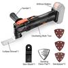 2200W Cordless Renovator Oscillating Woodworking Power Tools 6 Variable Speed Multi Cutter Electric Trimmer Blade 21V