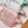 Reversible Satin Sleep Mask with Elastic Band for Ultimate Blackout, Breathable Eye Protection, and Travel Comfort.