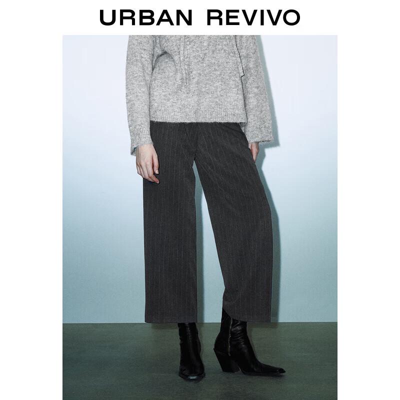 

Женские полосатые брюки широкого кроя с высокой посадкой UR (UWM640022) XS