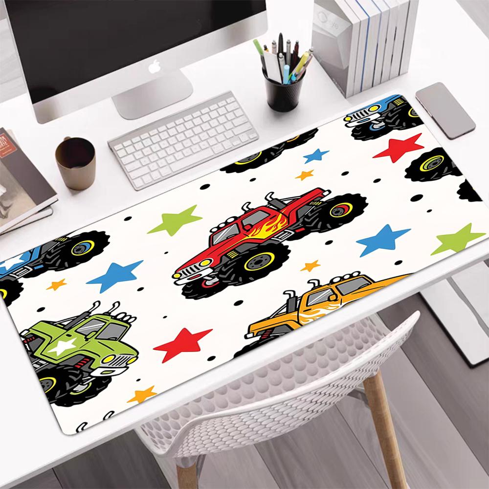 Tappetino Mouse Tema Camion, Base in Gomma Antiscivolo, Multifunzionale per Ufficio e Casa, Perfetto per la Personalizzazione dello Spazio di Lavoro.