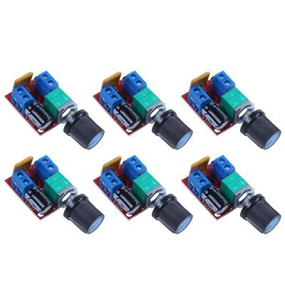 A84E-6X Mini DC Motor PWM Speed Controller 3V 6V 12V 24V 35VDC 90W 5A DC Motor Speed Control Switch LED Dimmer