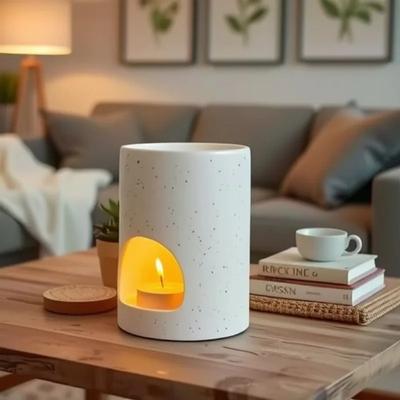 Ceramic Essential Oil Wax Melt Incense Burner Tea Light Warmer for Home Bedroom Spa Aromatherapy Fragrance Diffuser Gift