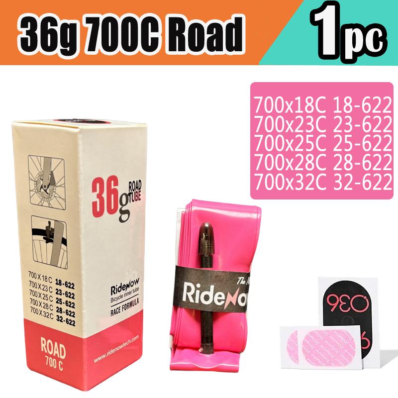 RideNow Road Bicycle TPU Inner Tube 700C 700x18 23 25 28 32 Ultra Lightweight Bike Tire Tube 45/65/85mm French Valve Inner Tubes