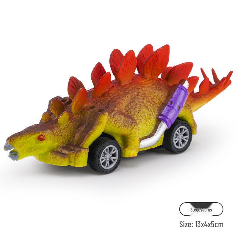 Douyin Kids Dinosaur Pull-Back Car Toy Model for Boys