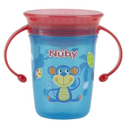 Nuby Infant Teaching Cup 240ml 10410, Aqua, 1 pç., Itens populares para pais coreanos