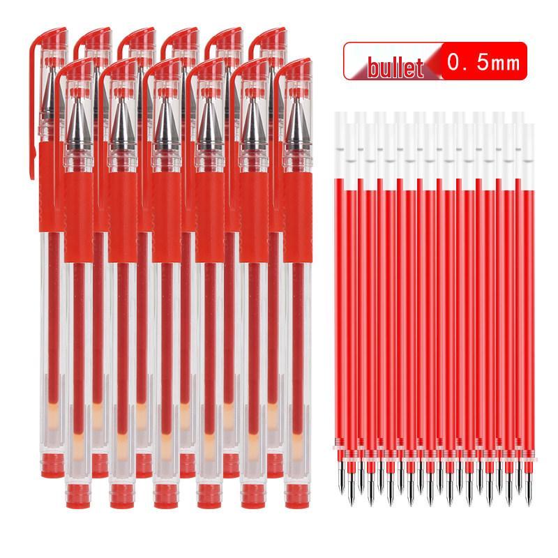 100 Black 0.5mm Water-Based Signature Pens for Office Use - Ballpoint Carbon Writing Pens