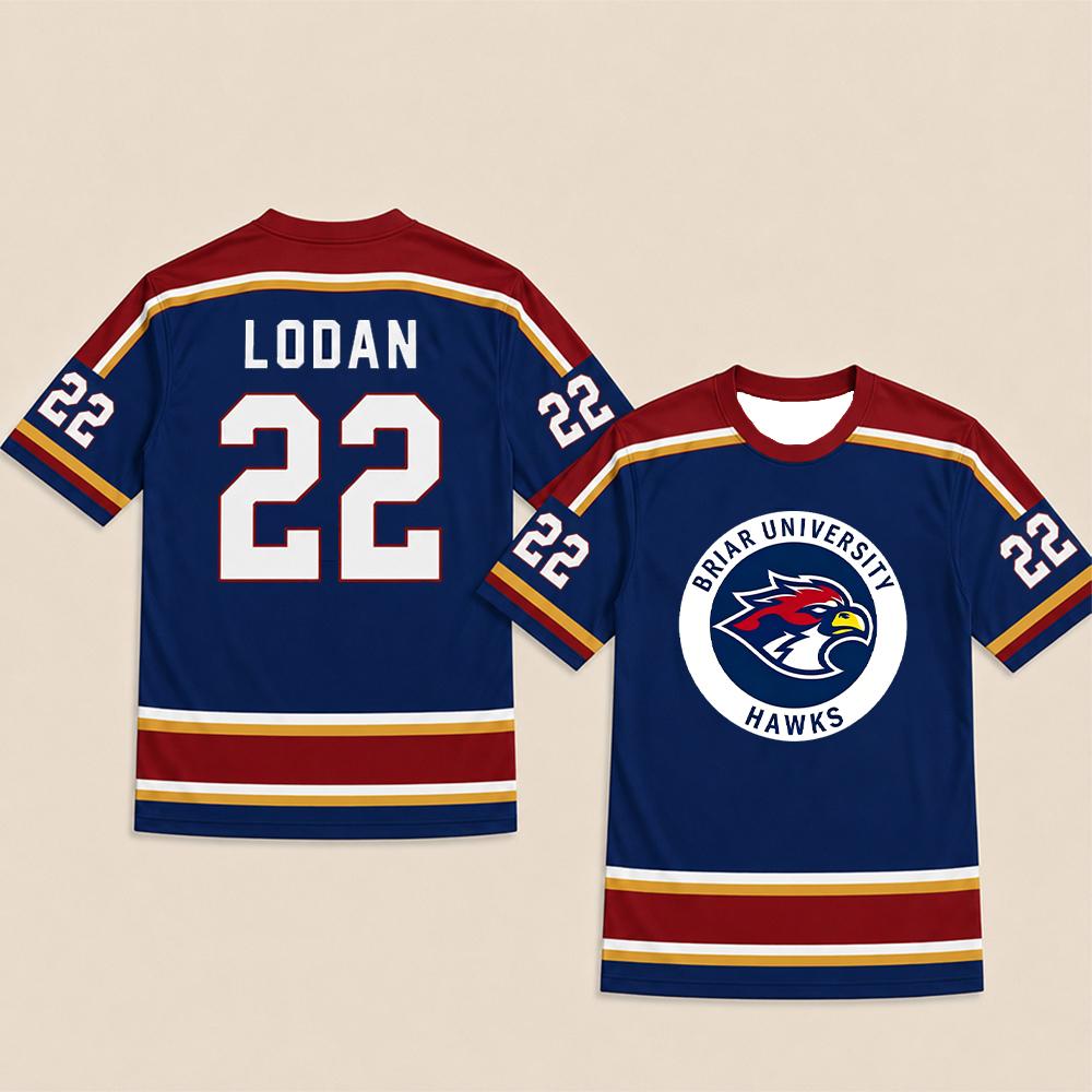 2026 Serie TV Off Campus Briar University Hockey Jersey Graham 44 DI LAURENTIS 66 T-shirt Cosplay Uomo Donna Fan Girocollo