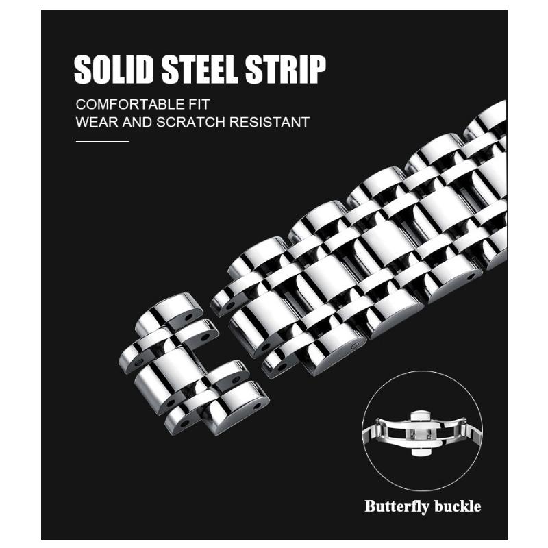 ABORNI New Casual Sport Chronograph Men's Watches Stainless Steel Band Wristwatch Luminous Pointers Fashion Quartz Clock