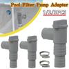 1-3PCS PVC Pool Filter Pump Adapter Durable Pool Hose Adapter 32mm On/Off Plunger Valve Leak Proof Pool Accessories