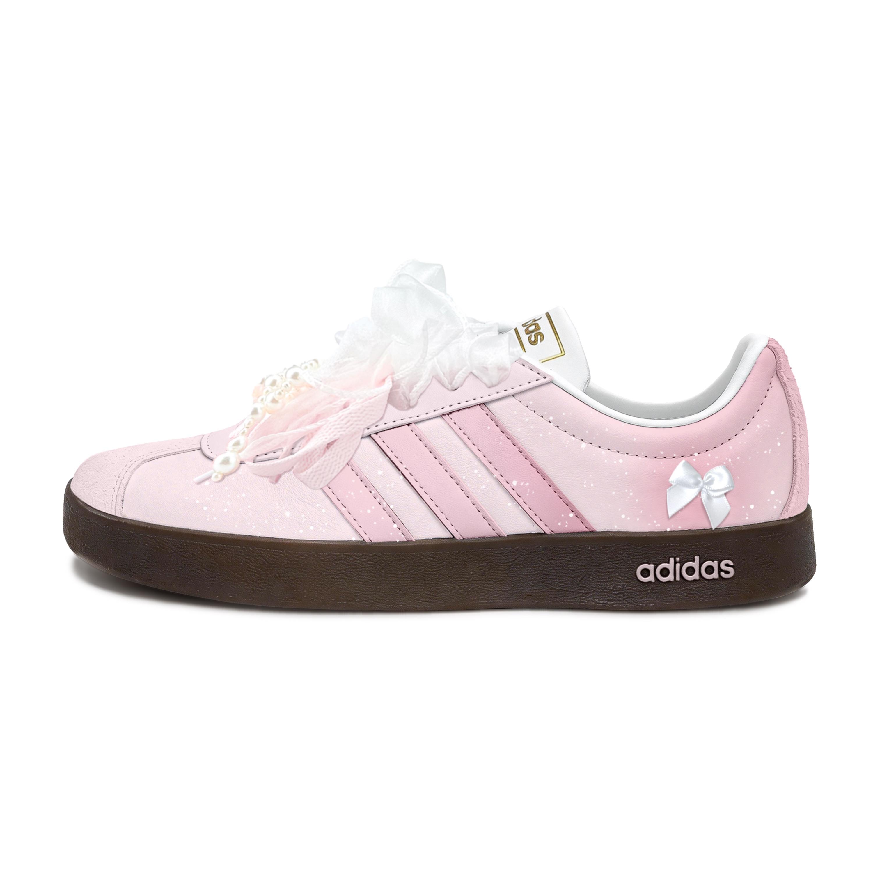 

Adidas VL COURT 2.0 Pure White Drapes Slip Resistant Abrasion Resistant Skateboard Shoes Unisex Blue ID6015(Team2178-) 37⅓