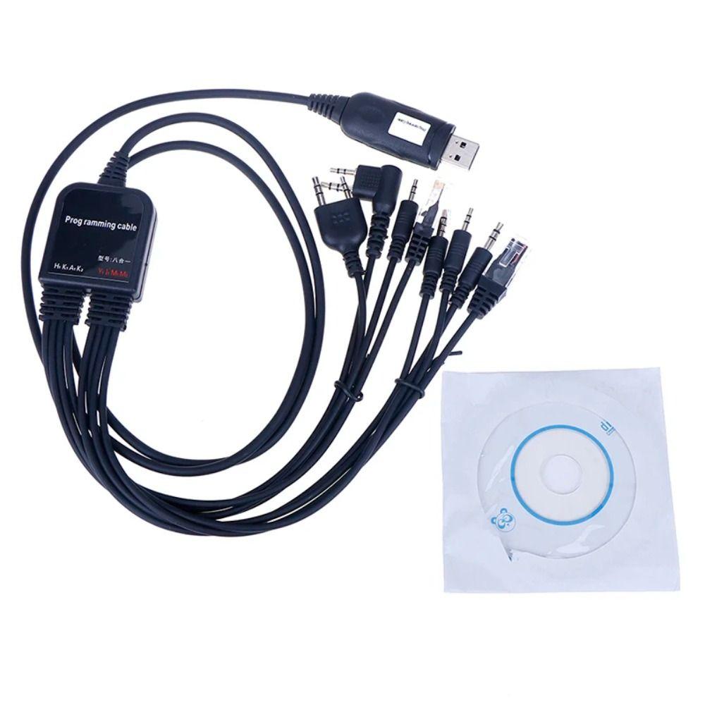 with CD 8 in 1 USB Programming Cable ABS USB Write Frequency Line  Car Radio CD Software
